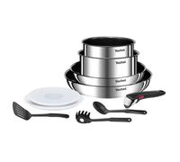 TEFAL INGENIO Batterie de cuisine 10 p, Poêles, Casseroles, Induction, Acier inoxydable, Revêtement antiadhésif, Emotion L897AS04