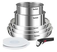 Tefal Ingenio Emotion, Batterie de cuisine 8 pièces L8968S04 Acier inoxydable non revêtu