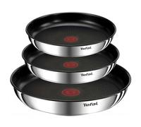 Tefal Ingenio Emotion L8974S45 Batterie de cuisine à induction, 4 pièces, acier inoxydable, empilable, revêtement anti-adhésif, induction