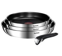 Tefal Ingenio Emotion L897S474 Lot de 4 poêles à frire antiadhésives en acier inoxydable pour induction