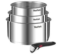Tefal L896s404 Ingenio Emotion Set 3 Casseroles 16/18/20 Cm+1 Poignée - Inox - Tous Feux Dont Induction