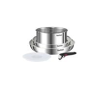 Tefal Ingenio Emotion Lot de 2 poêles de 22/26 cm + Casserole de 18 cm + poignée amovible + 1 accessoire, induction, anti-adhésives, revêtement titane, thermo-signal, passe au lave-vaisselle et au