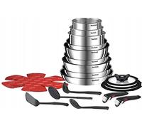 Tefal Ingenio Emotion Set de poêles 22 pièces 9 poêles 3 couvercles 2 poignées 4 séparateurs 4 spatules inox Variety Pack L897SM74