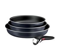 Tefal Ingenio Enjoy, Batterie de cuisine 4pièces, Poêles et casseroles légères, Technologie Light Tech, Poignée amovible