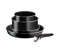 Tefal Ingenio - Lot de 5 pièces Poêles et Casseroles avec poignée amovible | Système breveté de poignée amovible ultra sécurisée - Lot de casserole tout feux compatible gaz électrique vitrocéramique