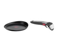 Tefal Ingenio Poêle à crêpe 27 cm, Induction, Revêtement antiadhésif, Fonte d'aluminium, Empilable & Ingenio Poignée amovible Premium noire, Empilable, Verrouillage sécurité 3 points