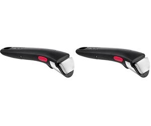 Tefal Ingenio Poignée Amovible Noire, Empilable, Amovible, Verrouillage Sécurité 3 Points, Garantie 10 Ans, Expertise L9863302 (Lot de 2)