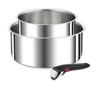 Tefal Ingenio Preference, Lot de 2 Casseroles 16 et 20 cm, Acier Inoxydable