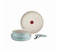 Tefal Ingenio Serenity, Batterie de cuisine 4pièces, Revêtement antiadhésif, Poignée amovible sécurisée, Design empilable, L828S404