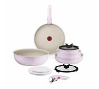 Tefal - Ingenio Serenity Batterie de cuisine Rose - 11 pièces
