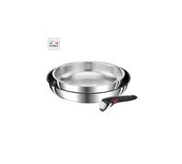 TEFAL INGENIO Set 3 pcs, Poeles 24/28 cm, Poignée, Induction, Revetement antiadhésif + inox, Fabriqué en France, Preference L