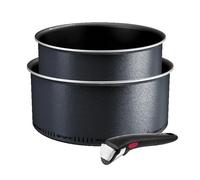 Tefal Ingenio So'Light, Lot 3 pièces, Casseroles, Induction, Léger, Antiadhésif, Technologie Light Tech, L7239003