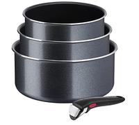 Tefal Ingenio XL Force L15890 Lot de 4 casseroles avec poignée amovible, 16/18/20 cm, peu encombrant, casseroles avec revêtement anti-adhésif Titanium 2X, manipulation et nettoyage faciles