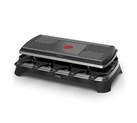 Tefal Inox & Design, Appareil à raclette 3-en-1, Appareil à raclette, Gril et plancha, Revêtement antiadhésif, 10personnes, RE458NF0