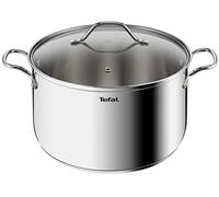 Tefal Intuition XL Grande marmite inox 28 cm / 8 L, Induction, Garantie 5 ans, Acier inoxydable 18/10 première qualité, Taille XL, Poignées robustes, Couvercle verre B8646404