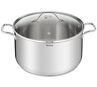 Tefal Intuition XL Grande marmite inox 30 cm / 10 L, Induction, Garantie 5 ans, Acier inoxydable 18/10 première qualité, Taille XL, Poignées robustes, Couvercle verre B8646904