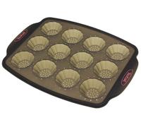 Tefal J4171414 Crispybake 12x mini-tartelettes moule en silicone | pour cake Factory