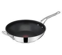 Tefal Jamie Oliver by Cook's Classics E3068835 Poêle wok 28 cm Revêtement anti-adhésif Compatible induction Passe au four Acier inoxydable Poignée rivetée