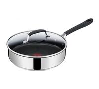 Tefal Jamie Oliver by E3033344 Quick & Easy Sauteuse en acier inoxydable avec couvercle en verre pour induction 25 cm