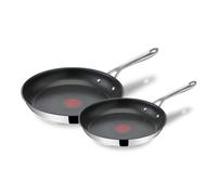 Poêles - TEFAL - Jamie Oliver Cook's Direct - 24/28 cm - Acier inoxydable - Antiadhésif renforcé