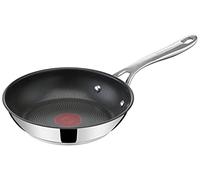 Tefal Jamie Oliver Cook's Direct Inox Poêle 20 cm, Induction, Revêtement antiadhésif, Indicateur de cuisson, Poignée sûre rivetée E3040244