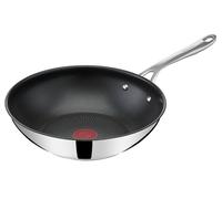Tefal Jamie Oliver Cook's Direct, Poêle wok en inox, 28 cm, Revêtement antiadhésif, Indicateur de chaleur, Poignée rivetée, Induction, E3041934