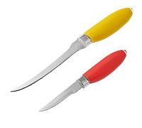 Tefal set de 2 couteaux a fruits + manche antidérapante fresh kitchen rouge et jaune k0612314