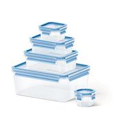 Tefal K3029012 - Masterseal Fresh - Boîte plastique de conservation alimentaire - Set 5 boîtes 3.70L+1L+0.55L+0.25L+0.15L