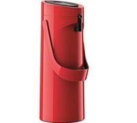 TEFAL K3140314 Ponza Pompe Thermos Rouge 1 L Fonction De Pompe Simple Avec Généreux Volume De Pompe Chaude Jusqu'à 12 Heures De Froid Jusqu'à 24 Heures