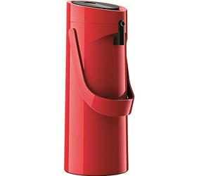 TEFAL K3140314 Ponza Pompe Thermos Rouge 1 L Fonction De Pompe Simple Avec Généreux Volume De Pompe Chaude Jusqu'à 12 Heures De Froid Jusqu'à 24 Heures