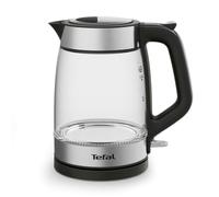 Tefal Glass Kettle KI605830 bouilloire 1,7 L 2200 W Noir, Argent, Transparent