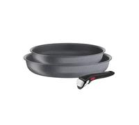 tefal lot de 2 poêle anti-adhésif 24/28cm + poignée L3969102