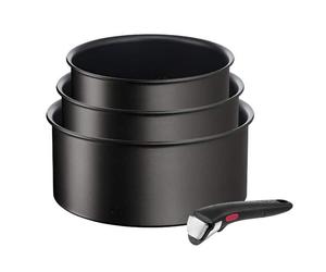 TEFAL Lot de 3 casseroles 16 à 20 cm + poignée - Ingenio Eco Resist