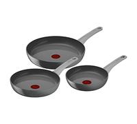 Jeu de poêles RENEW ON C4279132, set de 3, gris, aluminium, Tefal