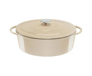 Tefal LOV, Cocotte ovale 34x26 cm, Produit émaillé robuste et issu d'une démarche d'éco-conception, E2590605