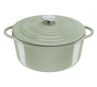 Tefal LOV E2580504 Cocotte en fonte anti-adhésive avec couvercle Vert lichen 29 cm 7,4 l