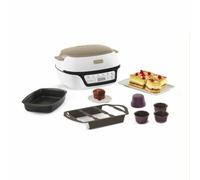 TEFAL Machine à gâteaux intelligente, 5 programmes précis, moule anti-adhésif, 6 moules à muffins Creabake, Cake Factory KD804910