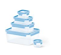 Tefal K3029012 - Masterseal Fresh - Boîte plastique de conservation alimentaire - Set 5 boîtes 3.70L+1L+0.55L+0.25L+0.15L