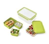 Tefal Boîte à repas Masterseal To Go 2,3 L – 3 compartiments – 100% hermétique – Sans BPA