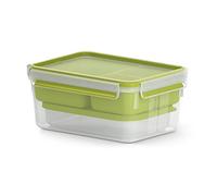 Tefal Masterseal To Go Boîte A Repas 2,3 L, 3 Compartiments, 100% Hermétique, Sans Bpa, Garantie 30 Ans N1071610 Vert, Transparent G