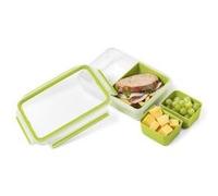 Masterseal To Go Lunch Box, Boîte A Déjeuner 1,2 L, 3 Compartiments, 100% Hermétique, Sans Bpa, Garantie 30 Ans K3100412