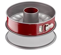 Tefal Moule à savarin à charnière Delibake 1642614 – 25 cm acier rouge carbone