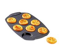 Tefal Moule gâteau 8 mini quiches, Revêtement antiadhésif, Aluminium recyclé et recyclable, Pâtisserie bien dorée, Fabriqué en France, PerfectBake Mini J5734902