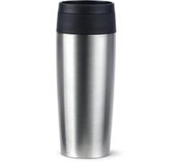 Tefal N2020110 Tasse de voyage classique en acier inoxydable avec couvercle à vis confortable, presse rapide, réutilisable, 100% étanche, garde les boissons froides (8 heures) et chaudes (4 heures),