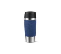 Tefal N2020310 Tasse de voyage avec couvercle à vis confortable, presse rapide, manchon doux au toucher, prêt à voyager, réutilisable, 100% étanche, garde les boissons froides (8 heures) et chaudes