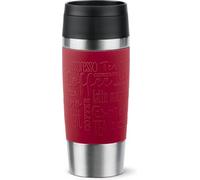 Tefal N2020410 Tasse de voyage classique rouge 0,36 l avec couvercle à vis confortable, presse rapide, manchon doux au toucher, prête pour le voyage, réutilisable, 100% étanche, garde les boissons