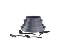 TEFAL Natural Force Batterie de cuisine 8 Pièces Empilables Revêtement Anti-adhésif Tous Feux Dont Induction
