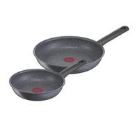 Tefal Natural On Lot 2 poêles 20/26 cm, Induction, Revêtement antiadhésif, Fonction Thermo-Signal, Emballage éco-responsable, Fabriqué en France G2809172