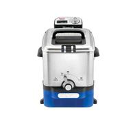 Tefal Oleoclean Pro FR804015 Inox & Design - Friteuse - 3.5 litres - inox brossé / bleu