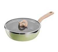 Tefal - One Pick Pot Poêle profonde avec couvercle Vert lichen - 24cm | Casserole tout feux polyvalente pour saisir et sauter - Revêtement titane antiadhésif - Base Thermo-Fusion - Becs verseurs